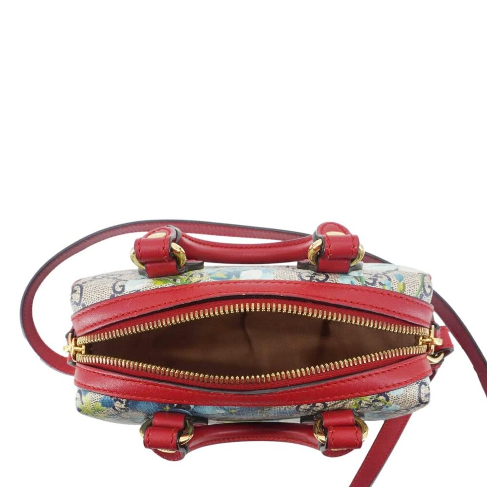 Gucci  Mini Blooms GG Supreme Canvas Top Handle Crossbody Bag Multicolor 546312 - Picture 13 of 16
